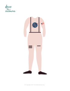 Paper Doll Outfit, Astronaut