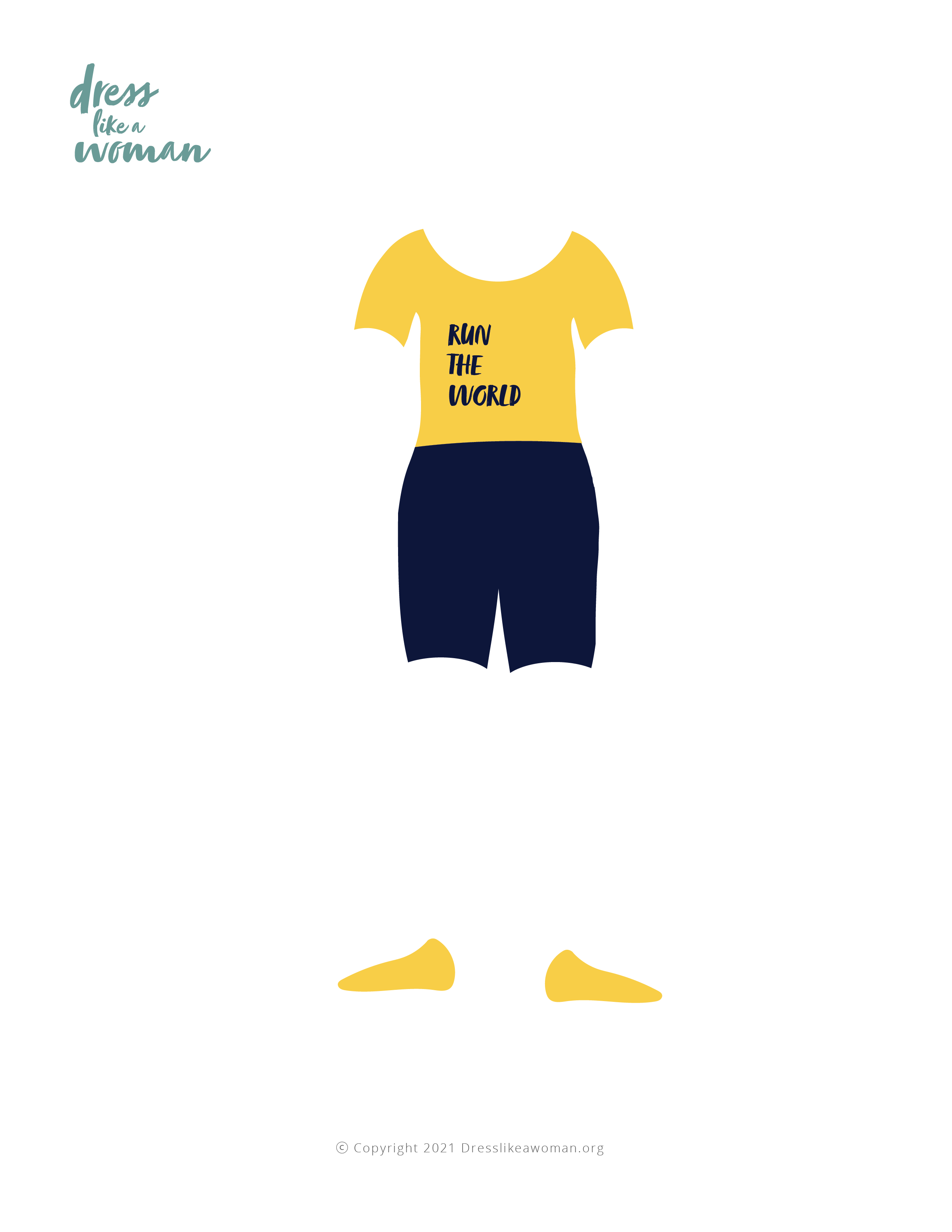 Paper Doll Outfit, Athlete