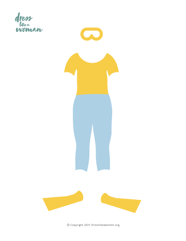 Paper Doll Outfit, Marine Biologist