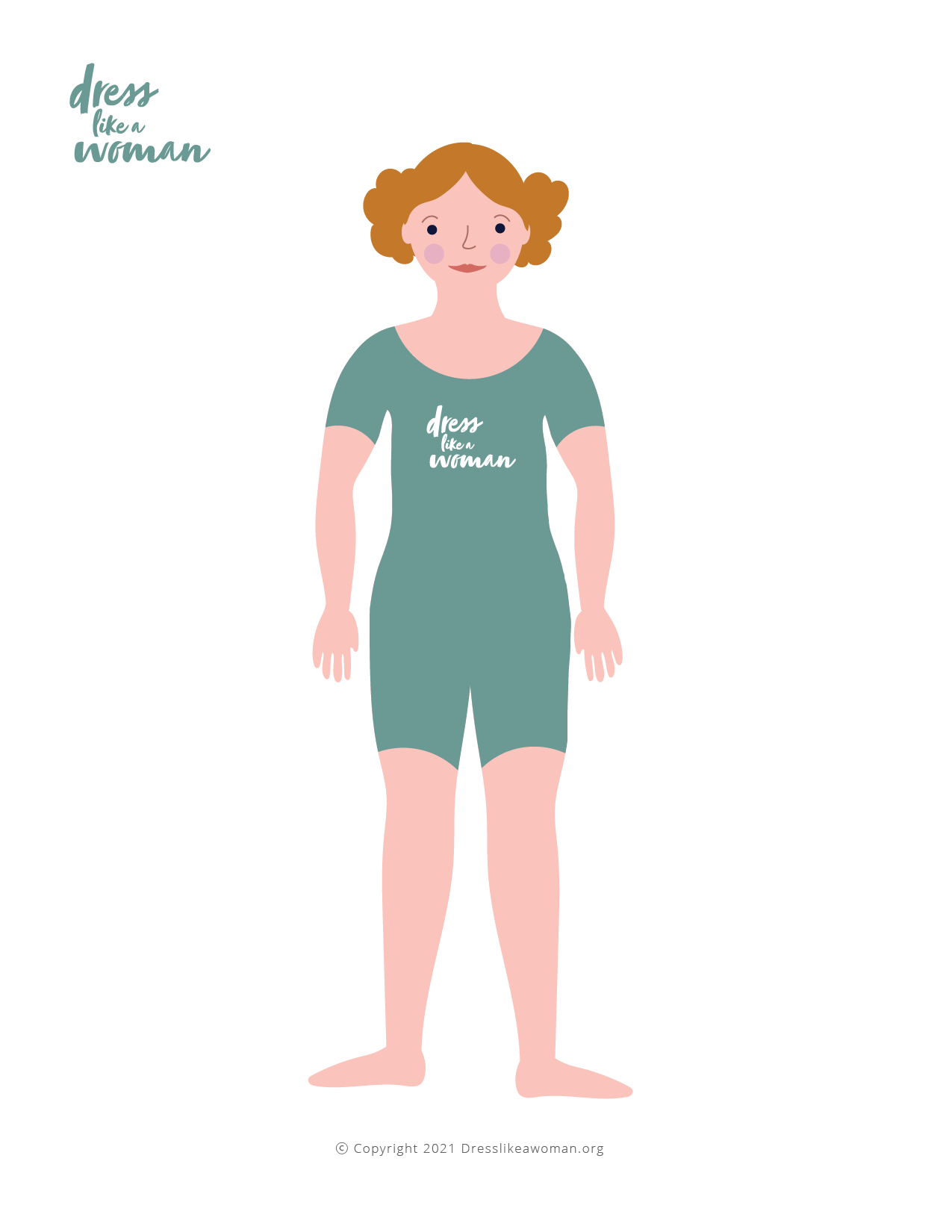 Dress Like a Woman Paper Doll, Ellie