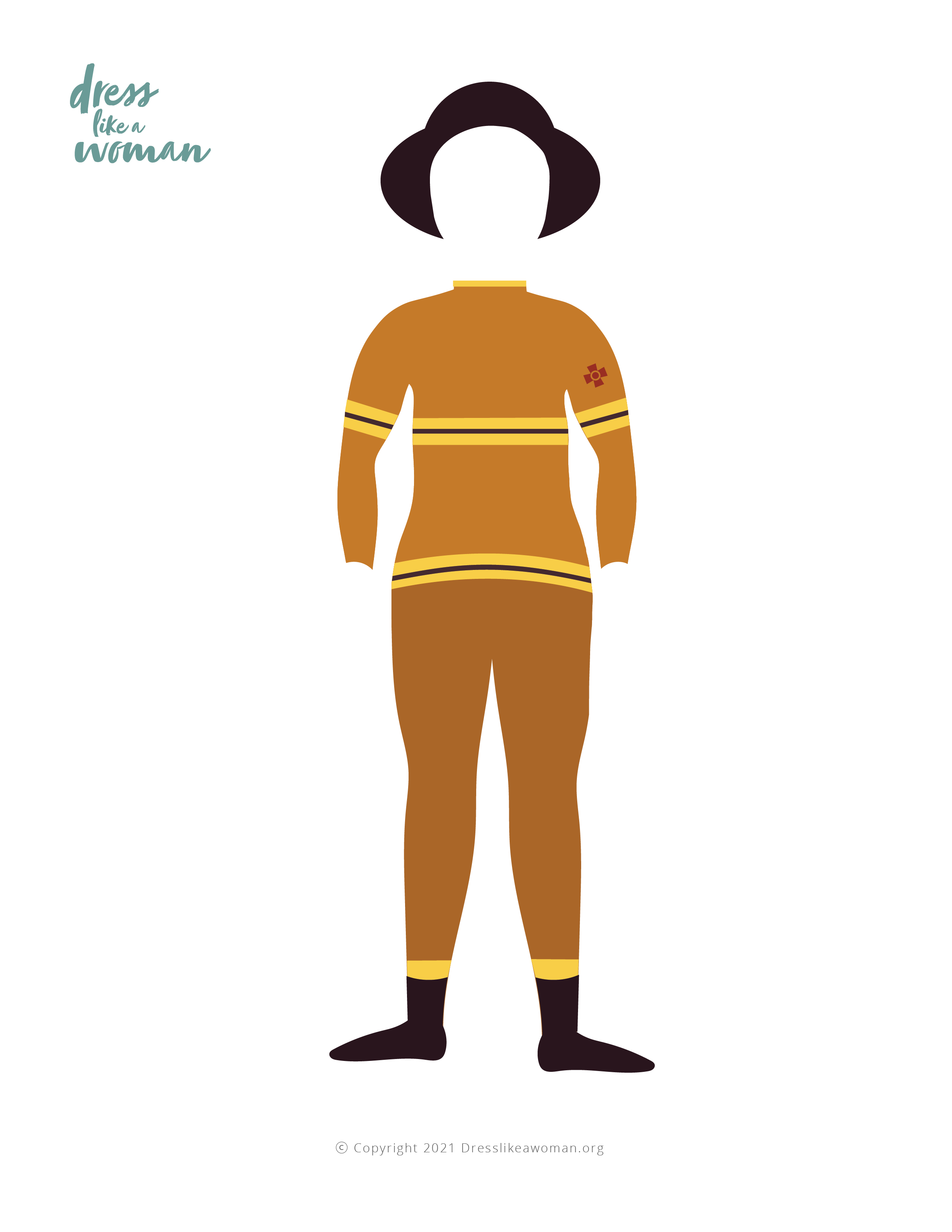 Paper Doll Outfit, Firefighter