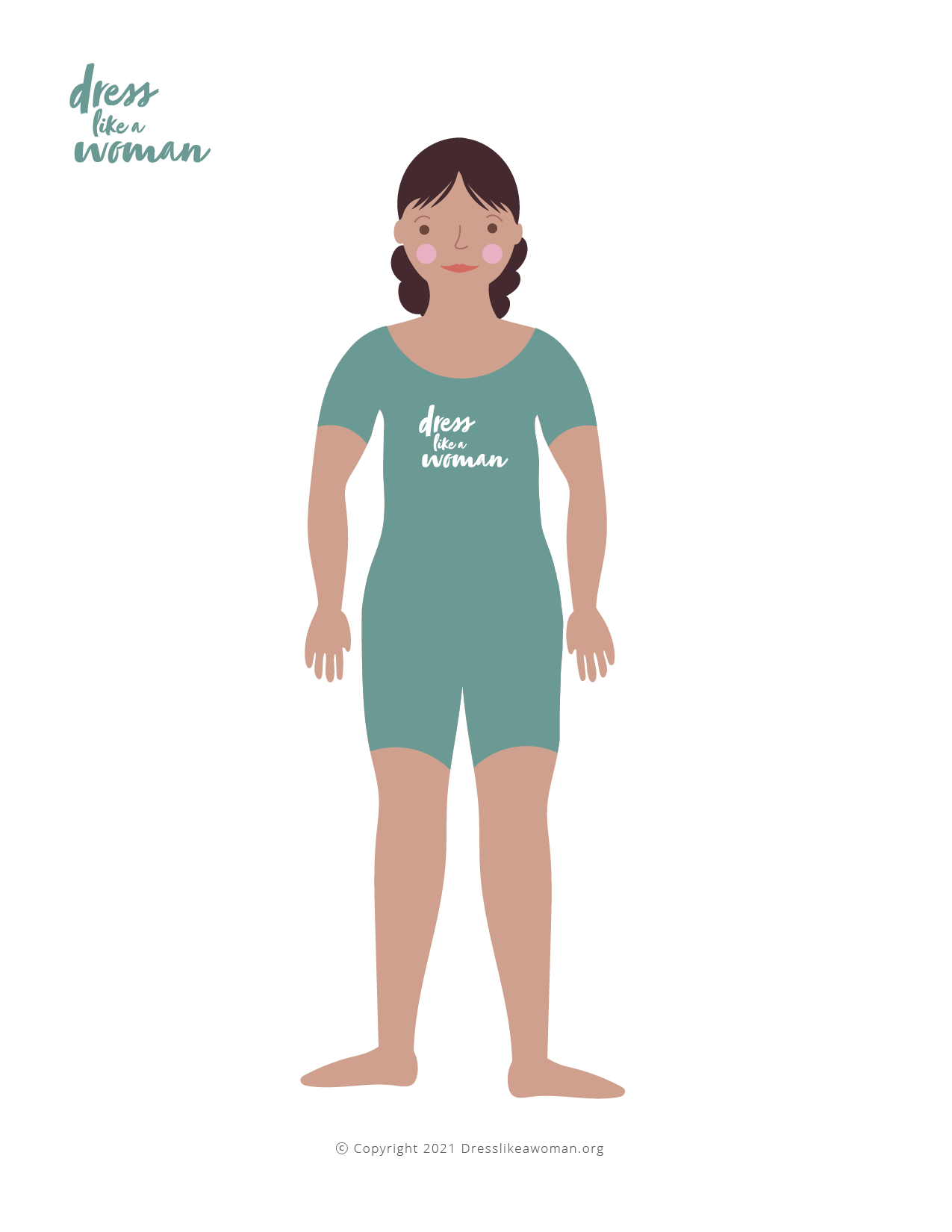 Dress Like a Woman Paper Doll, Isabella