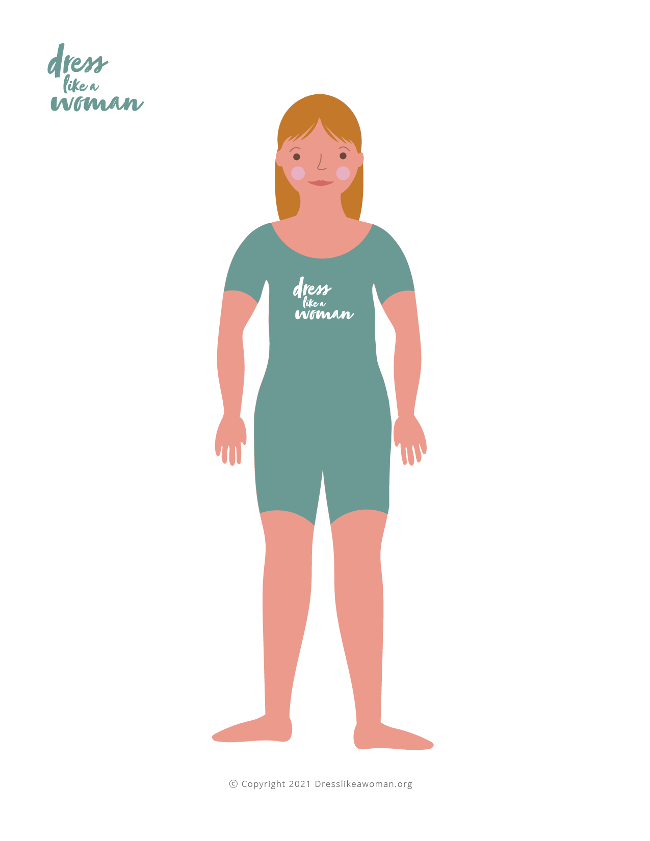 Dress Like a Woman Paper Doll, Jade