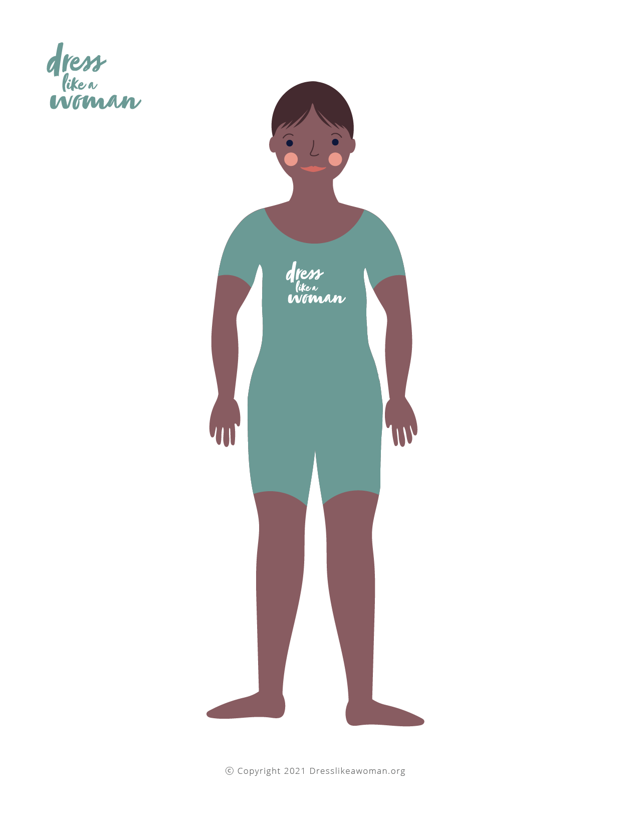 Dress Like a Woman Paper Doll, Jaidyn