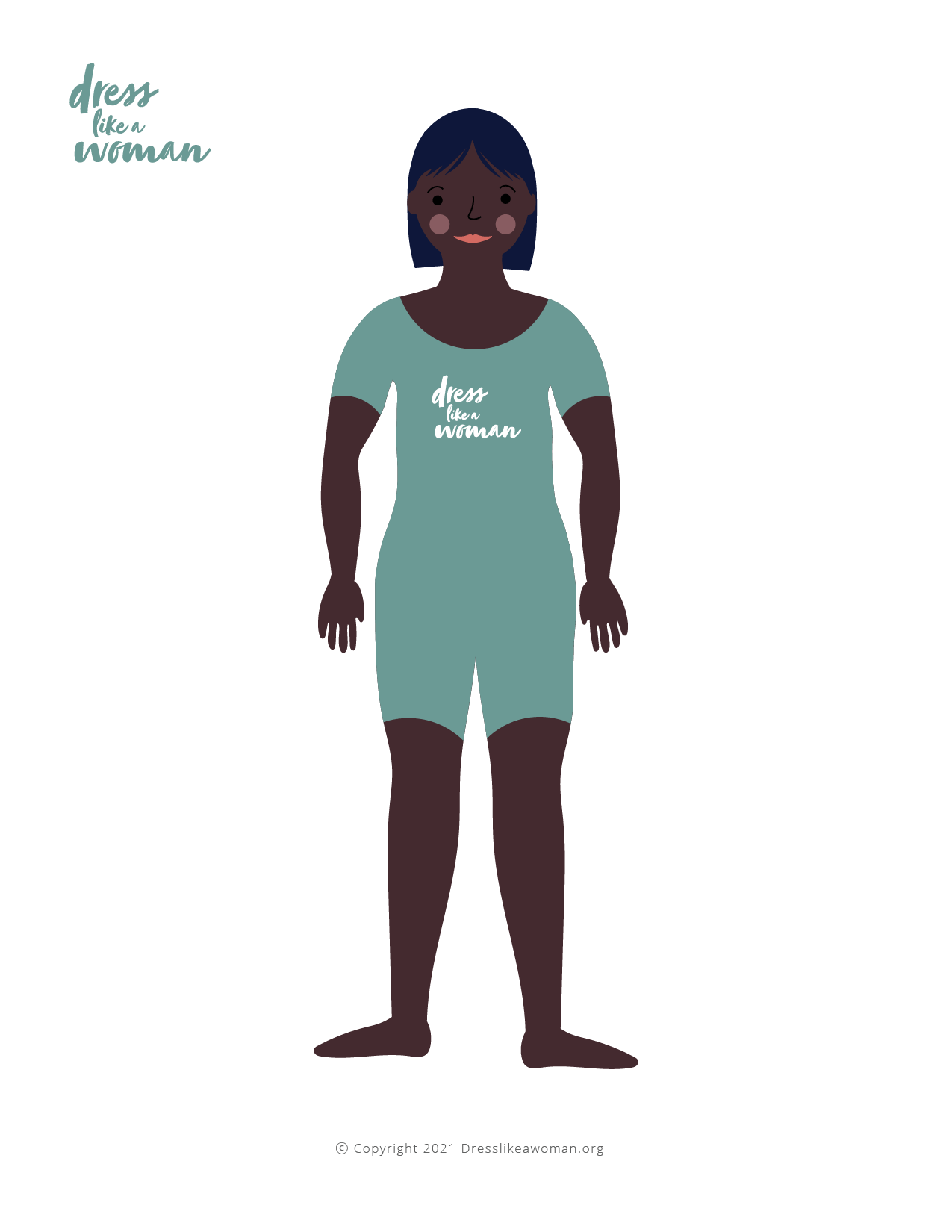 Dress Like a Woman Paper Doll, Keily