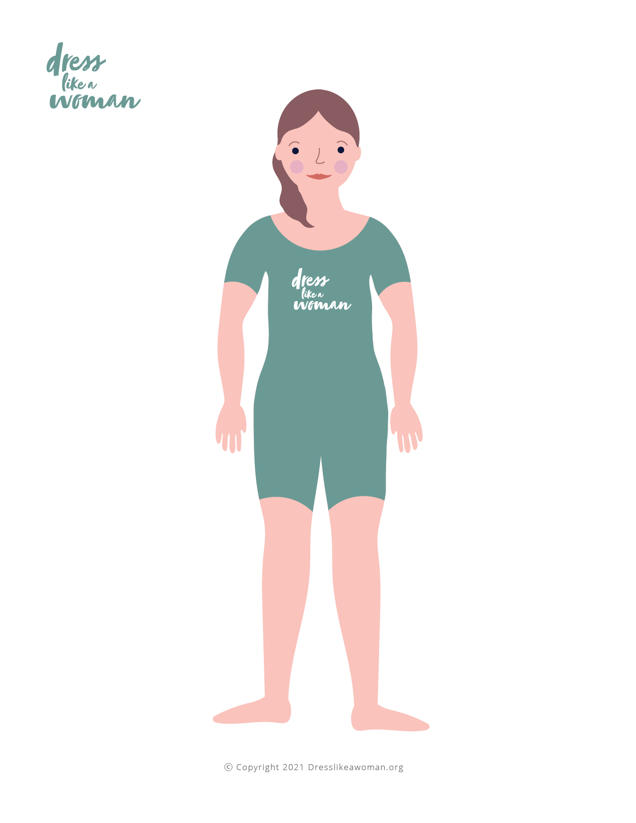 Dress Like a Woman Paper Doll, Kinsley