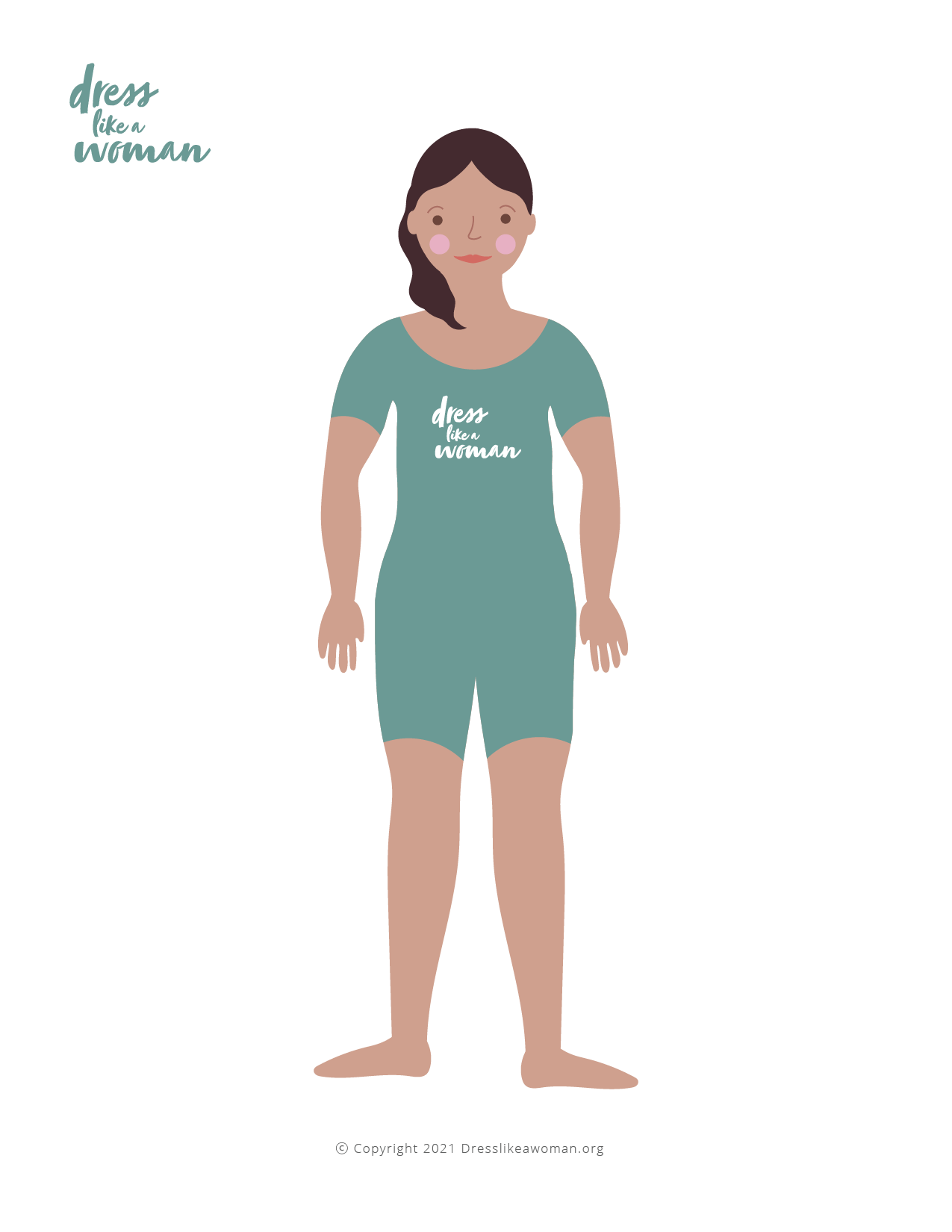 Dress Like a Woman Paper Doll, Lily
