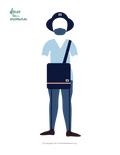 Paper Doll Outfit, Mail Carrier