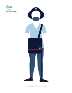Paper Doll Outfit, Mail Carrier