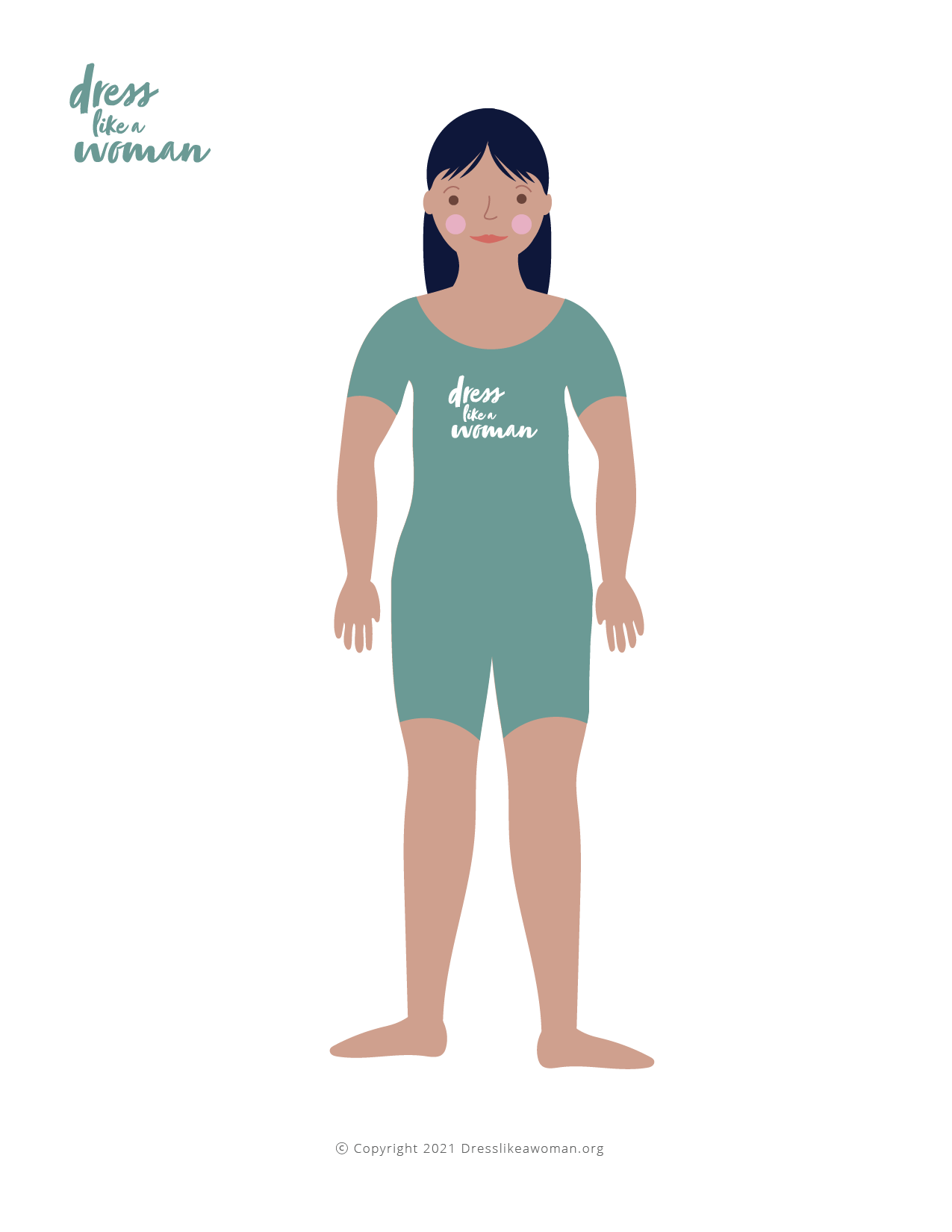 Dress Like a Woman Paper Doll, Mala
