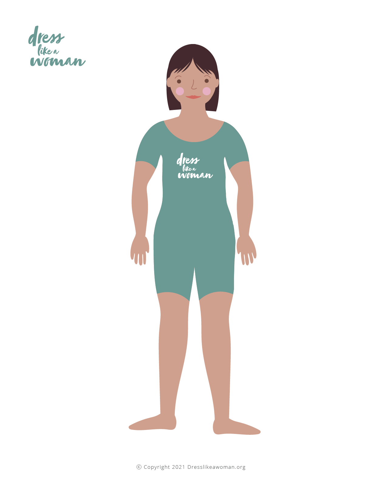 Dress Like a Woman Paper Doll, Maya