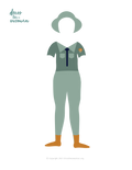 Paper Doll Outfit, Forest Ranger