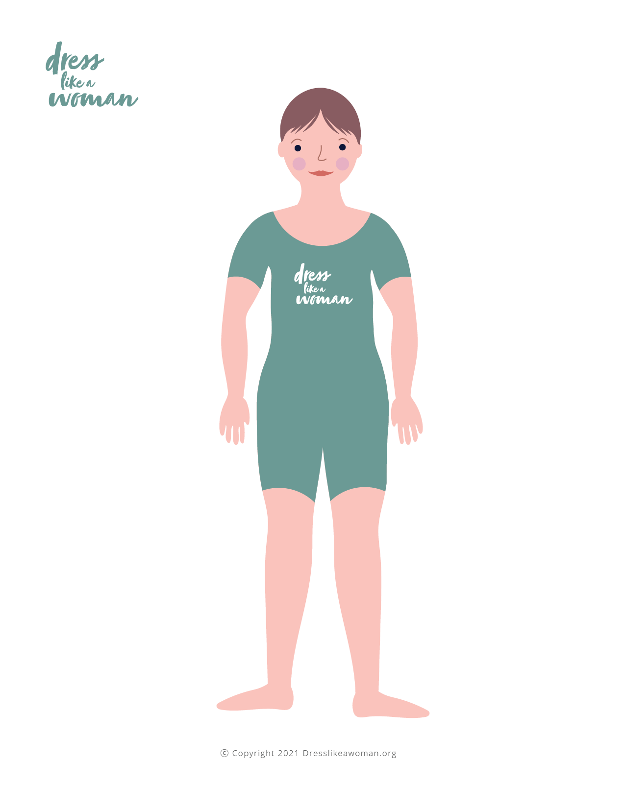 Dress Like a Woman Paper Doll, Ryley