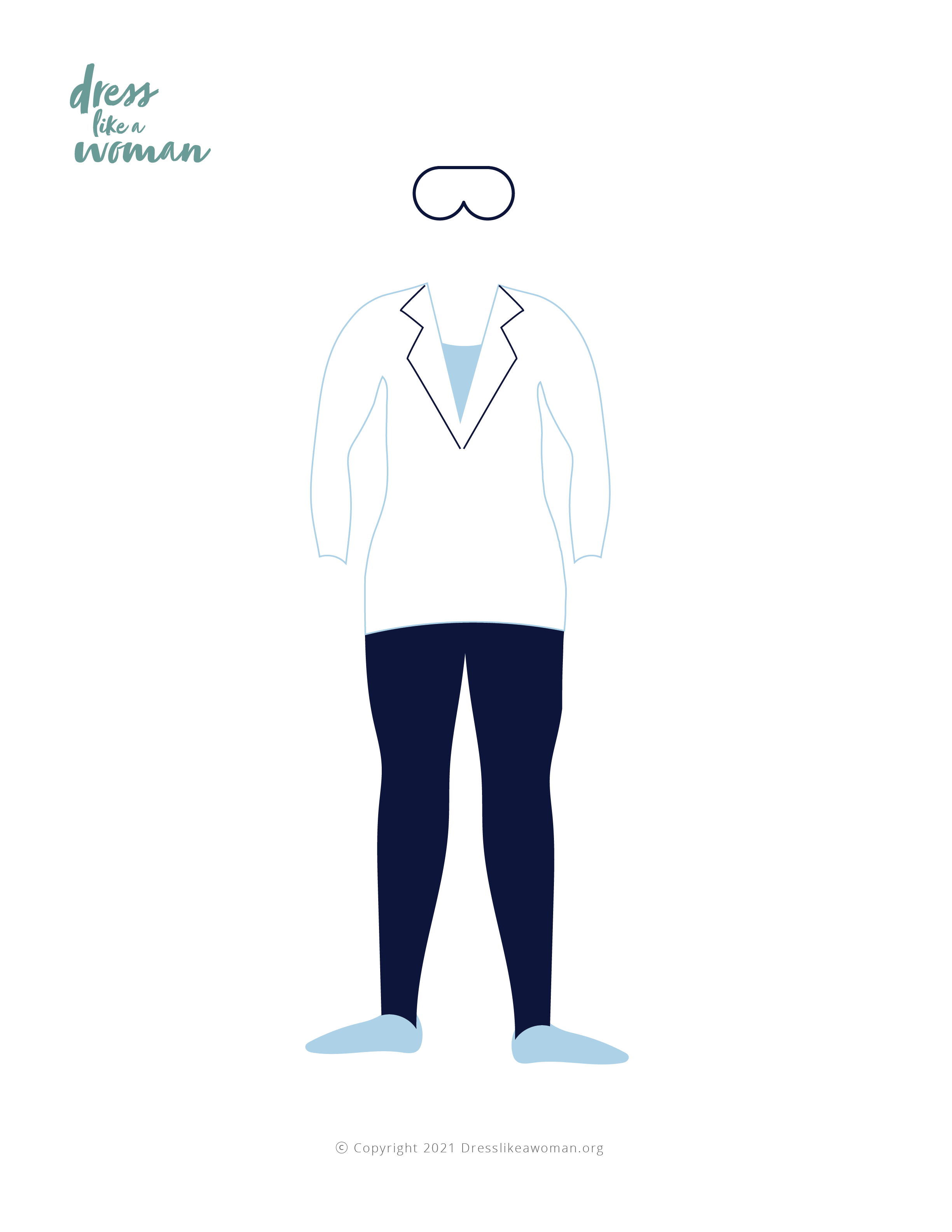 Paper Doll Outfit, Scientist