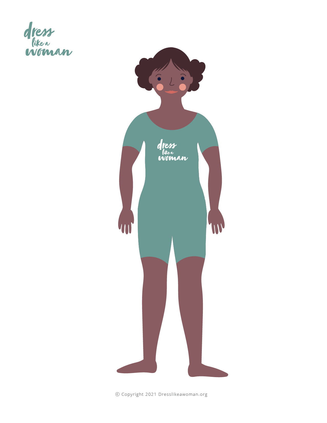 Dress Like a Woman Paper Doll, Tamara