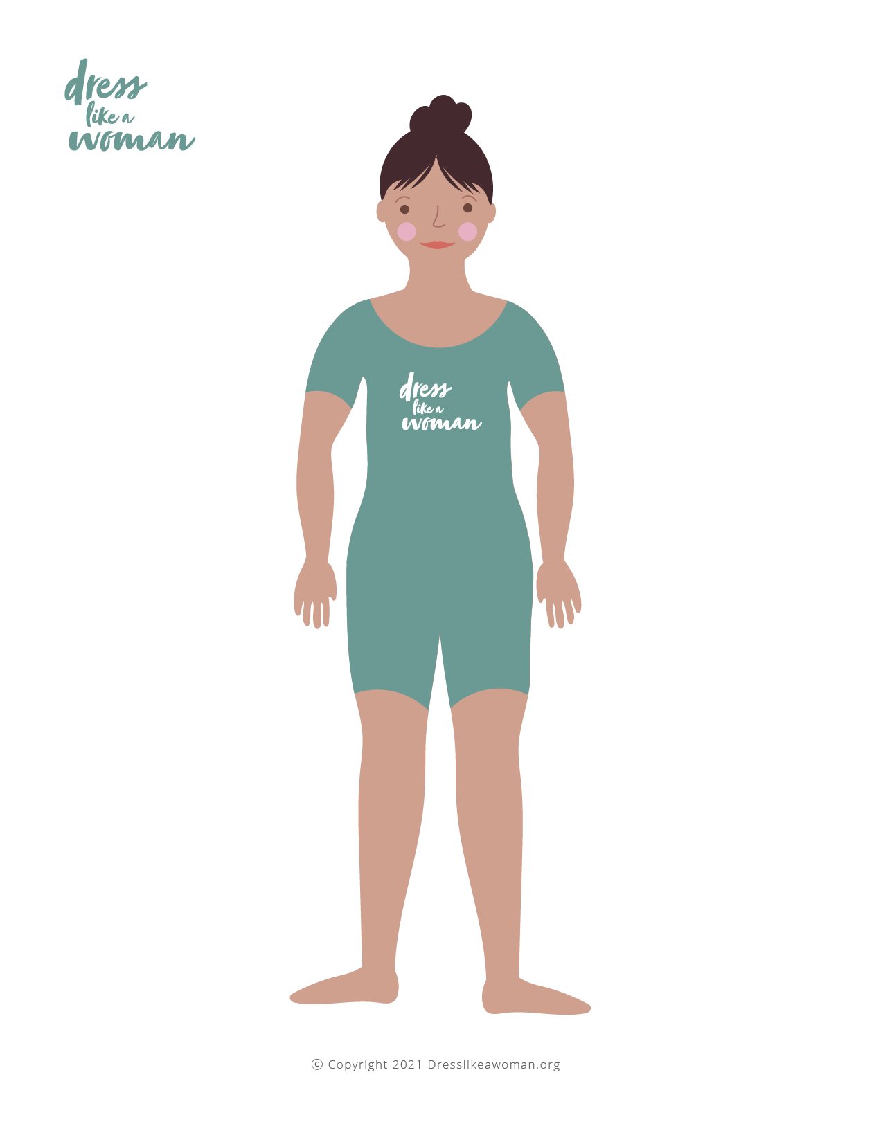 Dress Like a Woman Paper Doll, Valentina