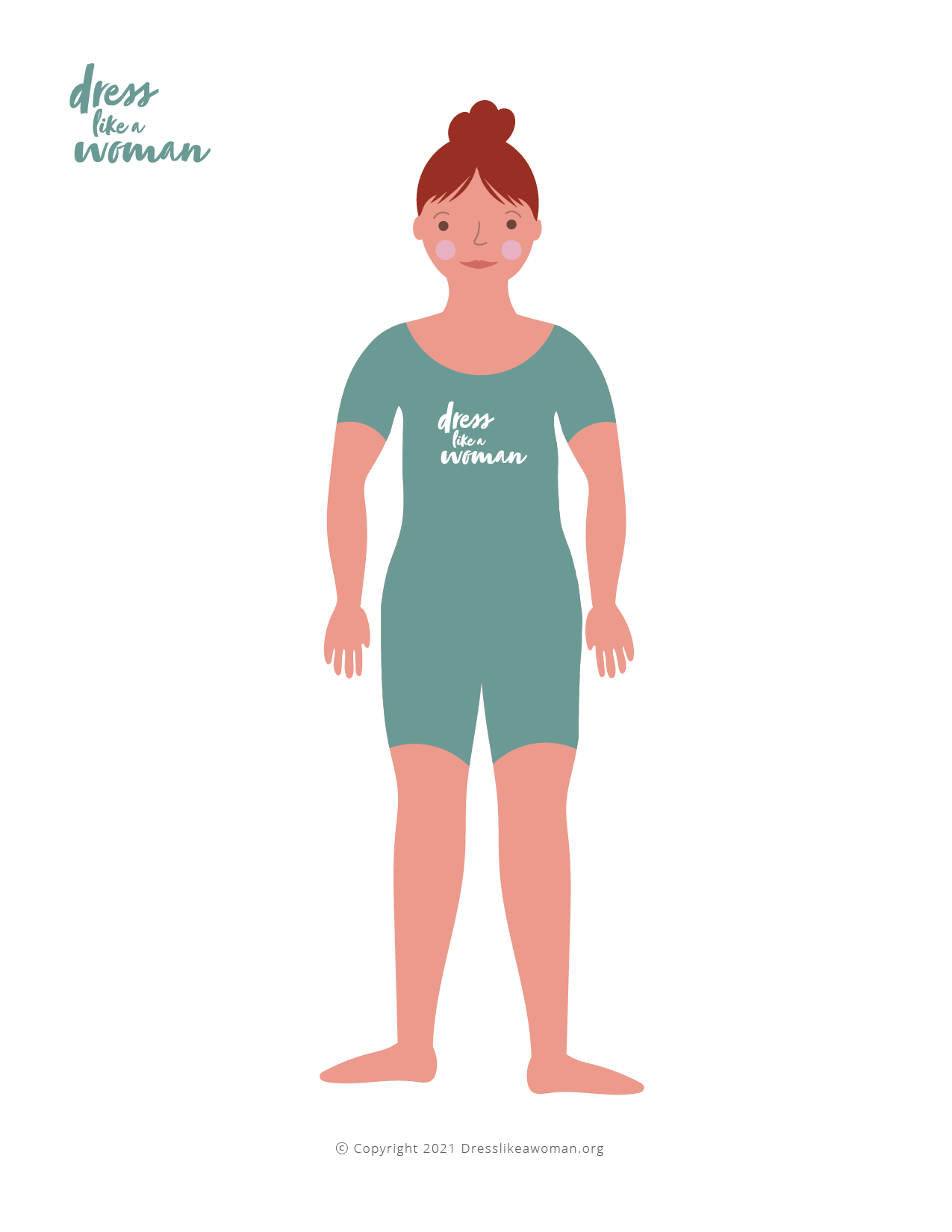 Dress Like a Woman Paper Doll, Vivian